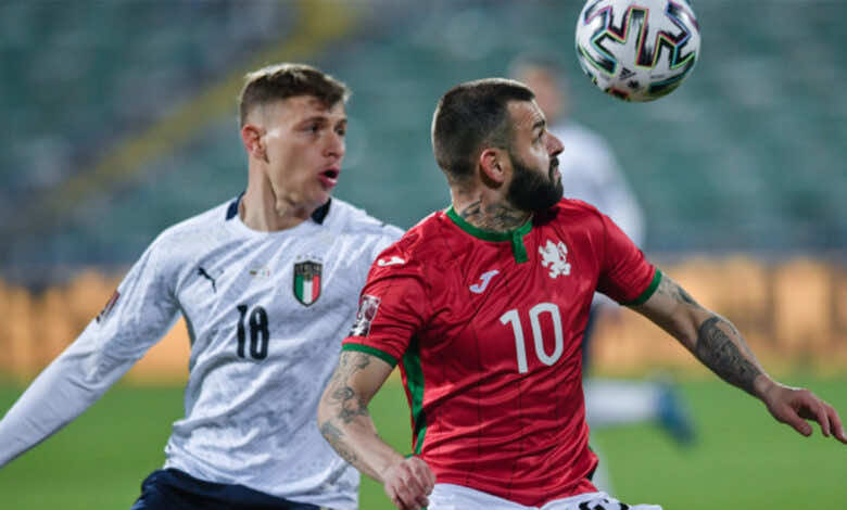 تاريخ مواجهات ايطاليا وبلغاريا قبل استئناف تصفيات كأس العالم 2022