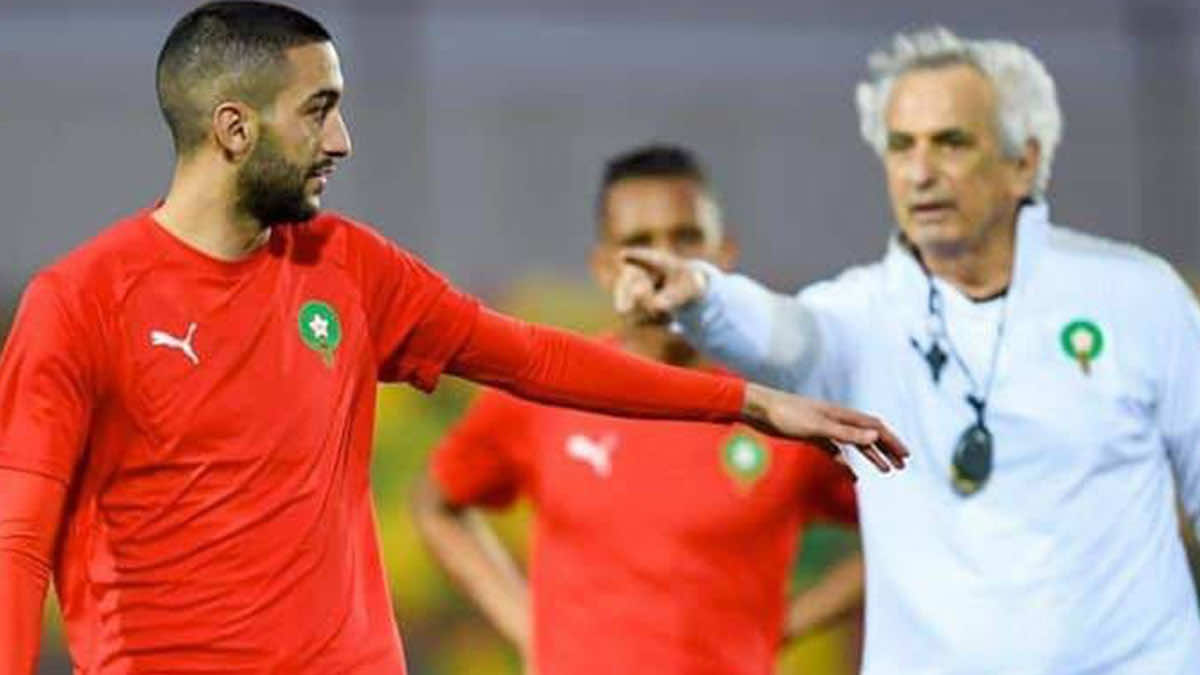 حكيم زياش يرد بقوة على مدرب منتخب المغرب وحيد خليلوزيتش