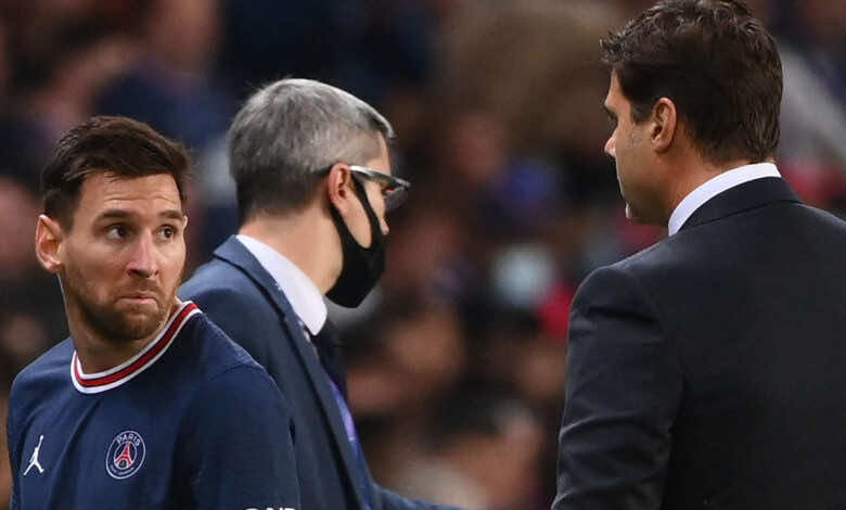 بوكيتينو يعلل قراره باستبدال ميسي خلال مباراة يوم أمس بين باريس وليون