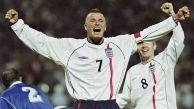 فيديو جميع أهداف ديفيد بيكهام مع منتخب انجلترا 1996-2009