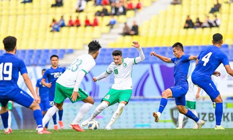 نتيجة مباراة السعودية واوزبكستان في تصفيات كأس اسيا تحت 23 عاما