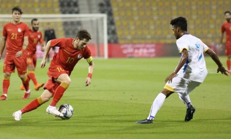 نتيجة مباراة سوريا وسريلانكا في تصفيات كأس اسيا تحت 23 عاما