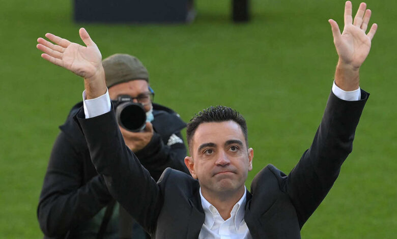 تشافي هيرنانديز يعبر عن قلقه من كثرة الاصابات التي تلاحق برشلونة