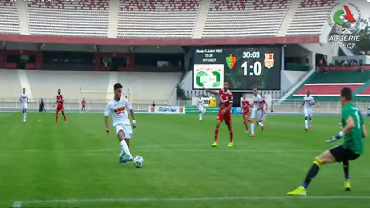 اهداف مباراة اليوم بين شباب بلوزداد ومولودية الجزائر في الدوري الجزائري
