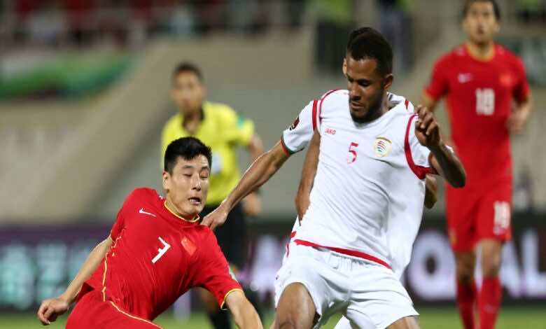 نتيجة مباراة عمان والصين في تصفيات كأس العالم 2022..جوهر يُبقي على الأمل