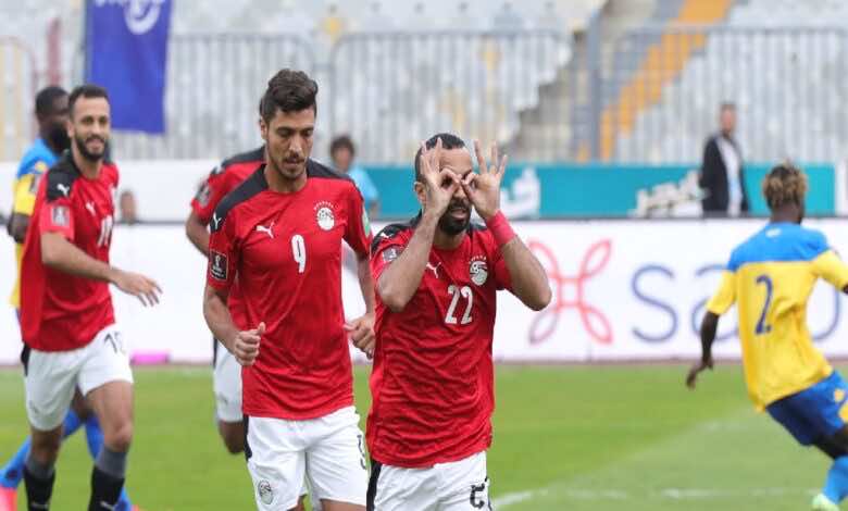 نتيجة مباراة مصر والجابون في إياب تصفيات كأس العالم 2022 الجولة السادسة