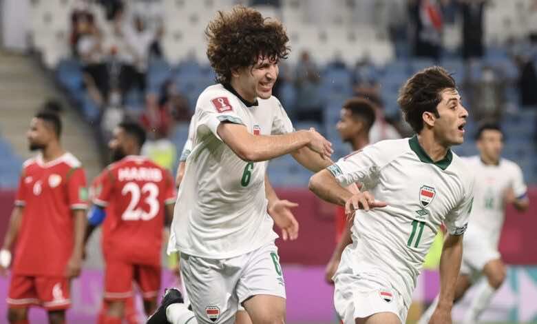 تعادل قاتل للأسود..شاهد فيديو اهداف مباراة عمان والعراق في كأس العرب FIFA قطر 2021