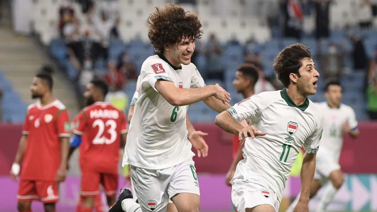 تعادل قاتل للأسود..شاهد فيديو اهداف مباراة عمان والعراق في كأس العرب FIFA قطر 2021