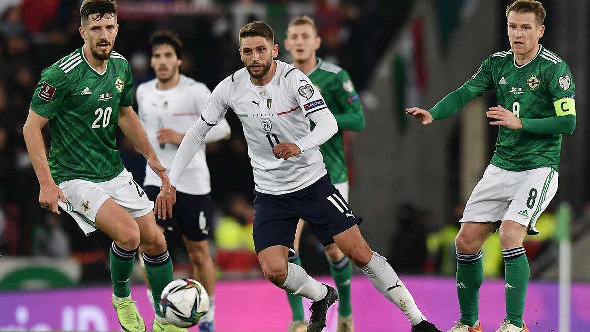 آيرلندا الشمالية تُرسل ايطاليا إلى الملحق الأوروبي بتصفيات كأس العالم 2022