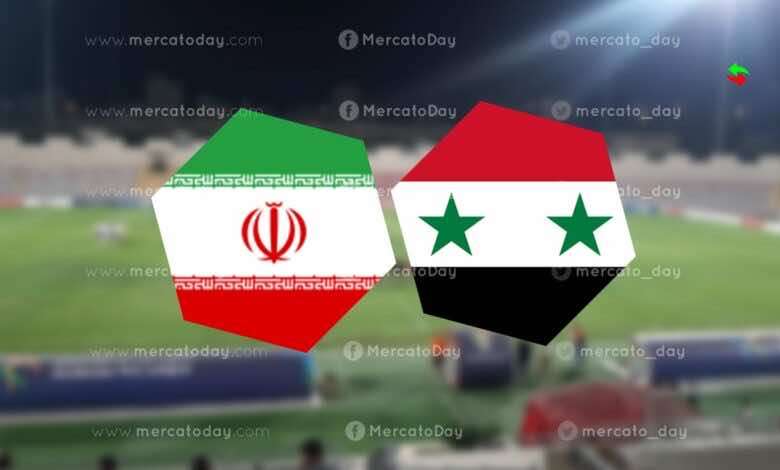 موعد مباراة سوريا وايران في تصفيات كأس العالم والقنوات الناقلة