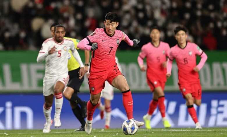 نتيجة مباراة الامارات وكوريا الجنوبية في تصفيات كأس العالم 2022 «تعاسة الأبيض مستمرة»