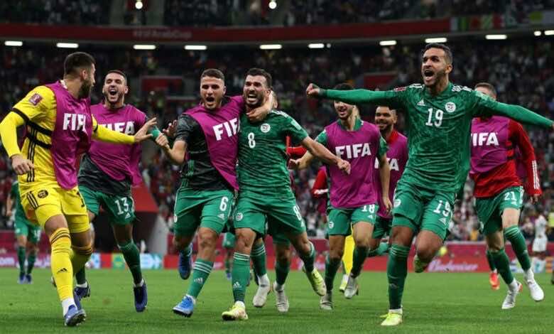 الأمير سعيود يتوج الخُضر.. مشاهدة فيديو اهداف الجزائر وتونس في نهائي كأس العرب 2021