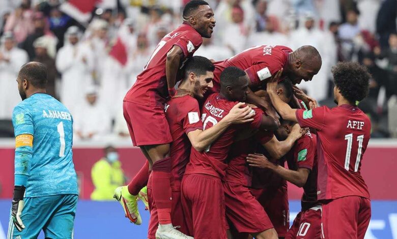 سيمفونية عنابية.. مشاهدة فيديو اهداف وملخص قطر والامارات في كأس العرب فيفا 2021