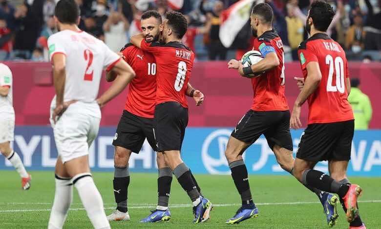 نتيجة مباراة مصر والاردن في كأس العرب FIFA قطر 2021