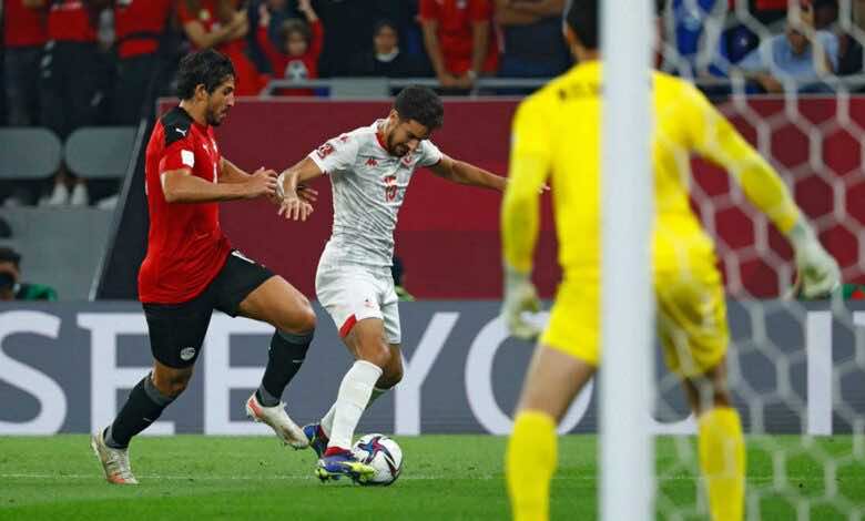 نتيجة مباراة مصر وتونس في كأس العرب FIFA قطر 2021