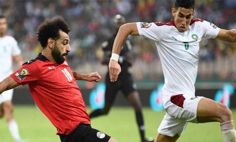 شاهد فيديو اهداف مباراة مصر والمغرب اليوم الاحد 30 يناير 2022
