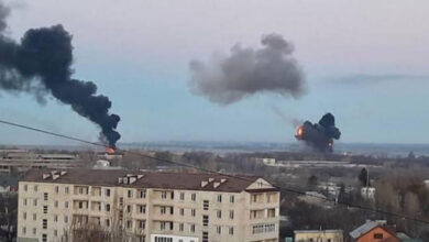 عاجل | روسيا تبدأ الحرب على اوكرانيا بتفجير في كييف