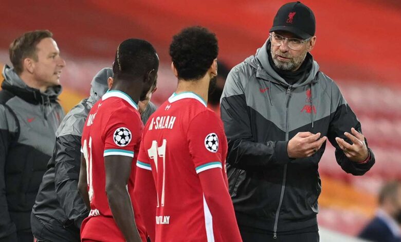 مدرب ليفربول يدعو ساديو ماني للمنافسة على الكرة الذهبية رفقة محمد صلاح