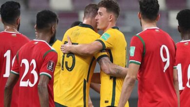 شاهد فيديو اهداف مباراة عمان واستراليا في تصفيات مونديال قطر 2022