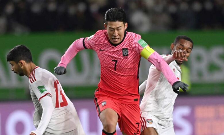 موعد مباراة الامارات وكوريا الجنوبية في الجولة الاخيرة من تصفيات كأس العالم 2022