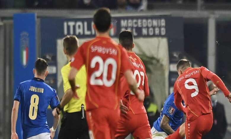 عاجل..مقدونيا الشمالية تحقق المعجزة وتقصي ايطاليا من تصفيات كأس العالم 2022
