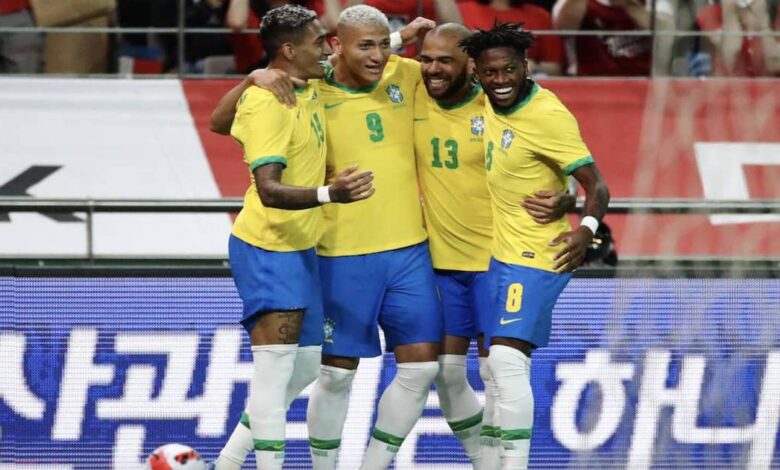 منتخب البرازيل يكتسح كوريا الجنوبية بخماسية في لقاء ودي بملعب سيول كأس العالم