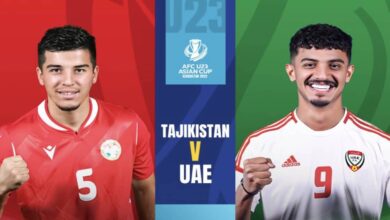 بث مباشر | مشاهدة مباراة الامارات الاولمبي و طاجكستان اليوم 6-6-2022 الجولة الثانية يلا شوت