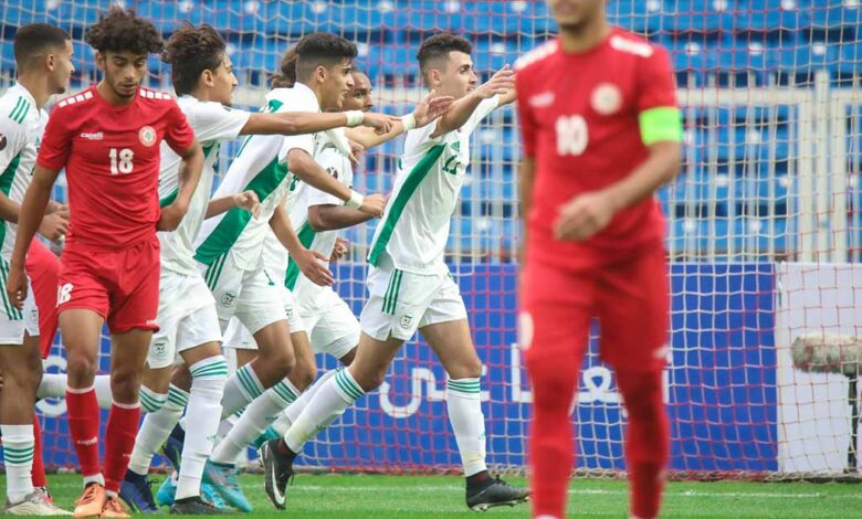 شاهد فيديو اهداف مباراة الجزائر و لبنان اليوم 21-7-2022 في كأس العرب للشباب