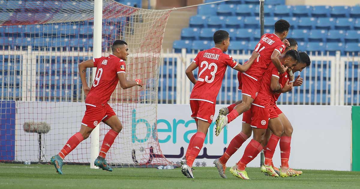شاهد فيديو اهداف مباراة تونس والبحرين 22-7-2022 في كأس العرب للشباب