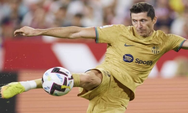 شاهد فيديو اهداف مباراة اشبيلية وبرشلونة 3-9-2022 في الدوري الاسباني