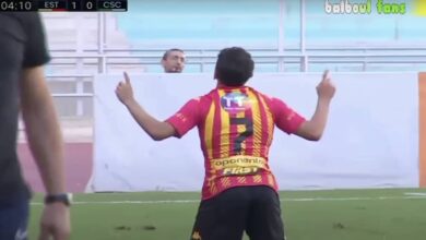 محمد فيصل ابو زريق شرارة يفتتح اهدافه مع الترجي في تونس - فيديو