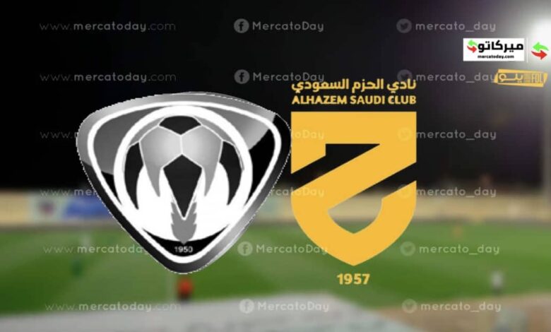 هجر والحزم في دوري يلو السعودي 2022