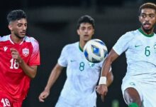 السعودية تطيح بالبحرين من بطولة غرب آسيا تحت 23 سنة وتتأهل الى نصف النهائي