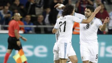 كأس العالم 2022: كافاني وسواريز ضمن تشكيلة أوروجواي بالمونديال للمرة الرابعة