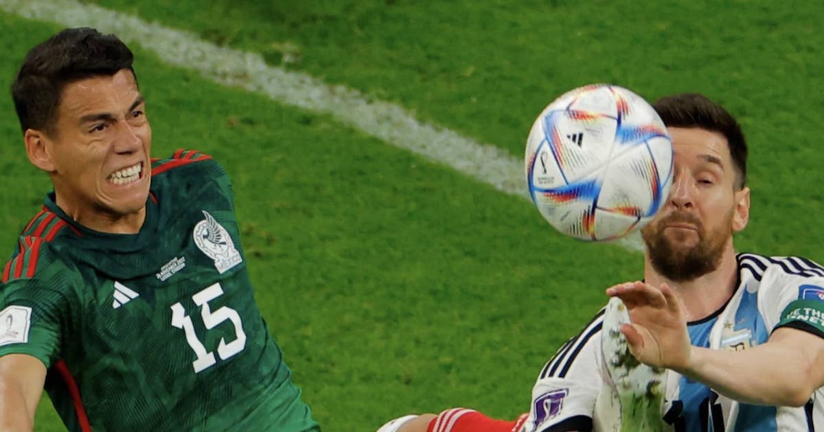 ليونيل ميسي في مباراة الارجنتين والمكسيك بمونديال 2022
