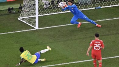 فينسيوس جونيور يهدر اخطر فرصة في مباراة البرازيل وسويسرا في مونديال 2022