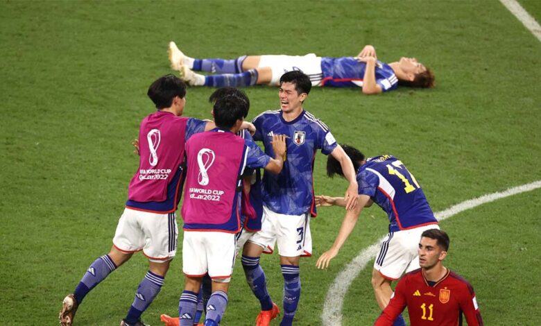 اليابان تصعق المانيا للمرة الثانية وتتأهل إلى ثمن كأس العالم 2022 بالفوز على اسبانيا!