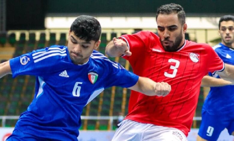 الكويت تسحق مصر بسداسية في البطولة العربية داخل الصالات