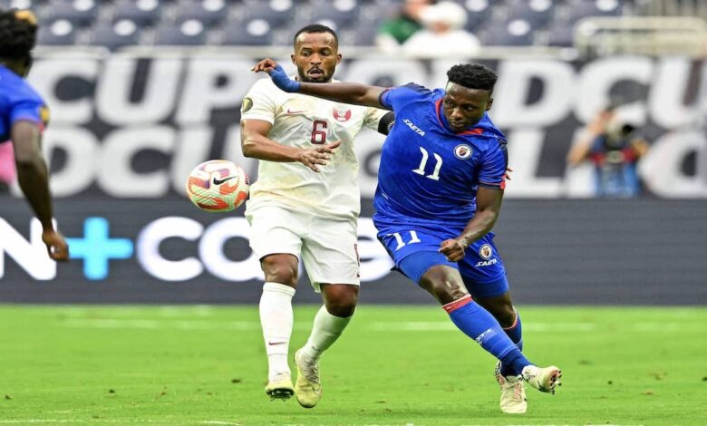 خسارة قطر من هايتي في افتتاح الكأس الذهبية 2023