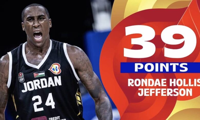 شاهد.. نقاط الأردني روندا جيفرسون الـ 39 أمام نيوزيلندا في كأس العالم