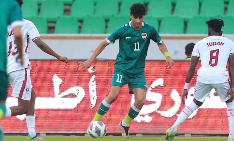 منتخب العراق تحت 23 سنة يواصل استعداداته في البصرة ويتعادل مع السودان