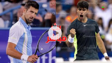 تنس.. بث مباشر نوفاك دجوكوفيتش وكارلوس ألكاراز في نهائي سينسيناتي