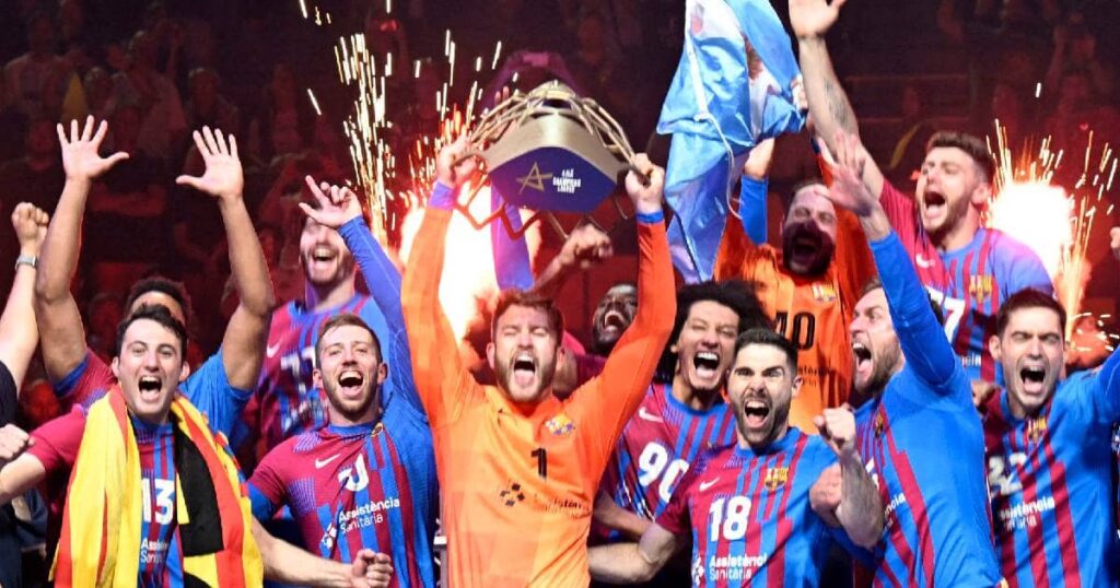 برشلونة بطل دوري أبطال أوروبا لكرة اليد 2022