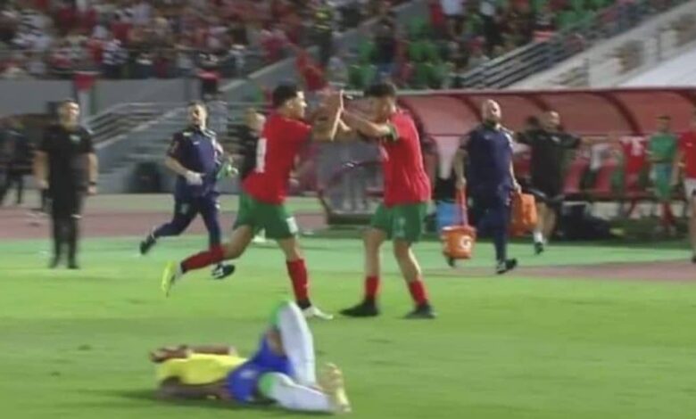 أولمبي المغرب "يُقلد الكبار" ويهزم البرازيل بقذيفة زكريا الواحدي في فاس