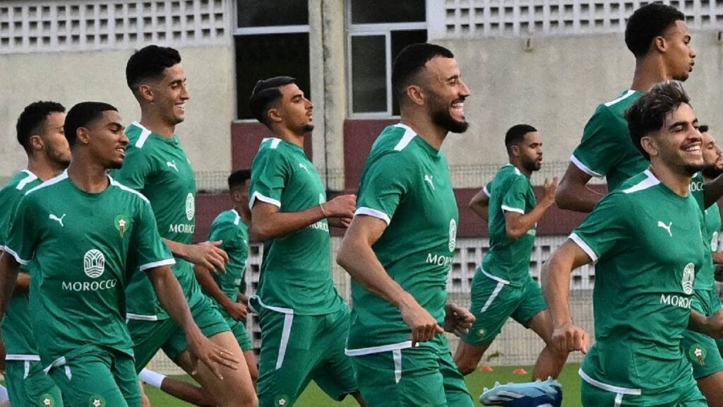 جانب من استعدادات منتخب المغرب لمواجهة ساحل العاج الودية