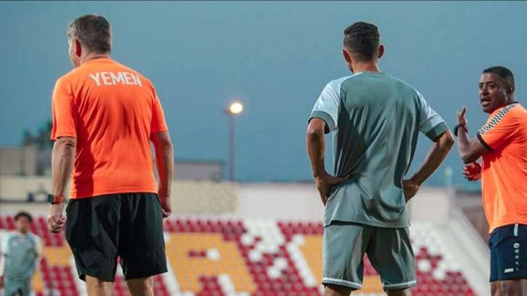 استعدادات منتخب اليمن الأول لكرة القدم لمواجهة سيرلانكا في تصفيات كأس العالم 2026