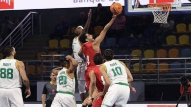 الاهلي والاتحاد السكندري في البطولة العربية لكرة السلة 2023
