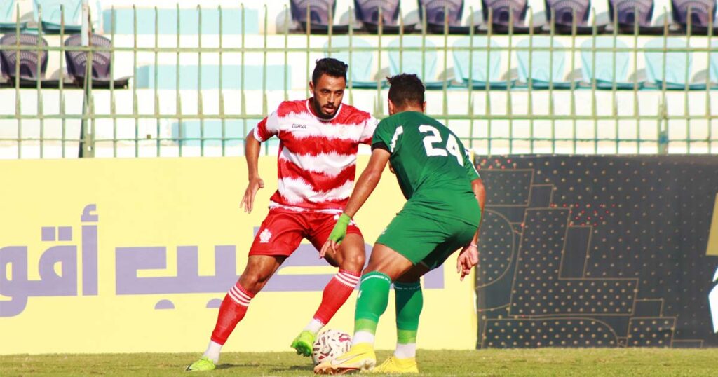 صورة من مباراة الاتحاد السكندري وبلدية المحلة في الدوري المصري
