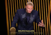 هالاند يحرز جائزة "جيرد مولر" كأفضل هداف في حفل الكرة الذهبية 2023
