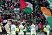 سلتيك الاسكتلندي يدين لافتات دعم فلسطين في ملعبه